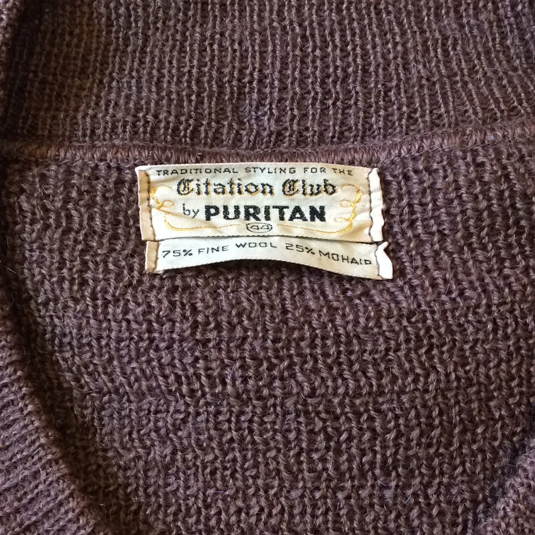 1940s-50s Wool Cardigan Style Top