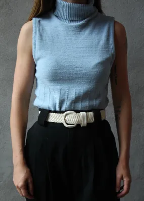 90s Dynamite Ice Blue Turtleneck - M