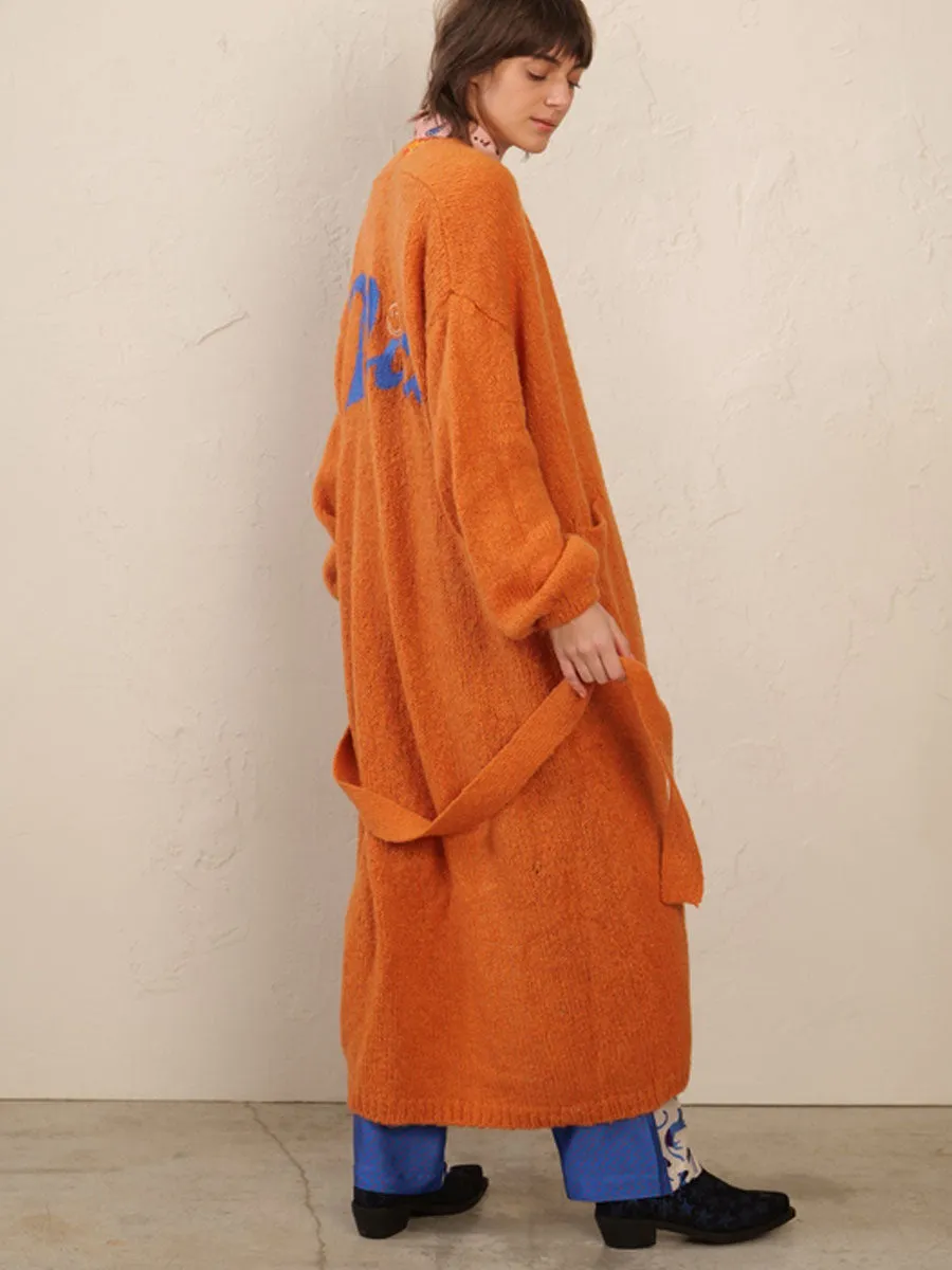 Adrianna Orange Cardigan