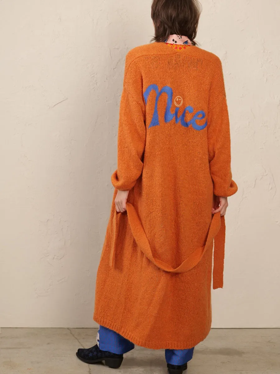 Adrianna Orange Cardigan