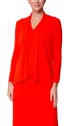 Amy Shawl Collar Cardigan ; Bright Orange