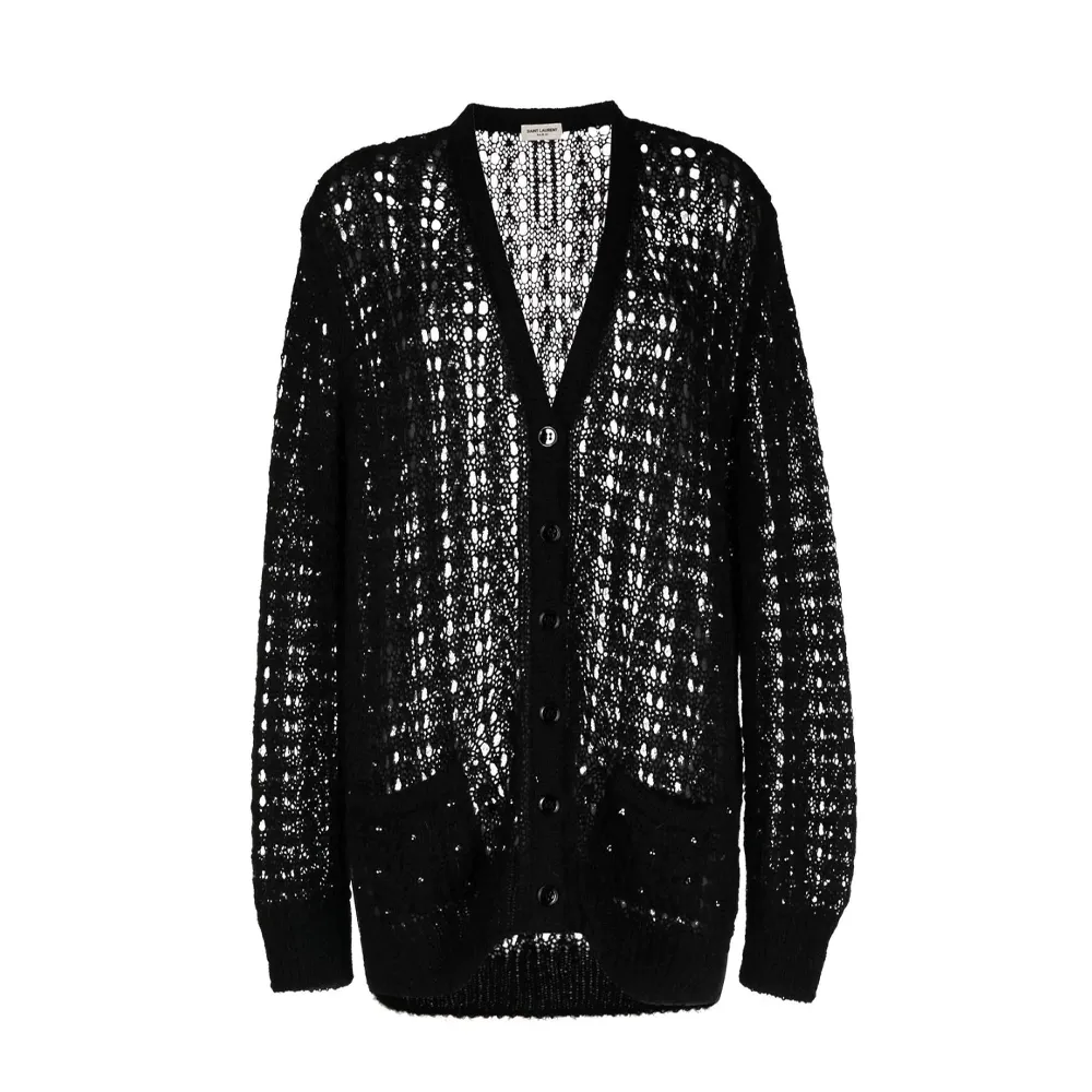 Black Swarovski-Embellished Cardigan