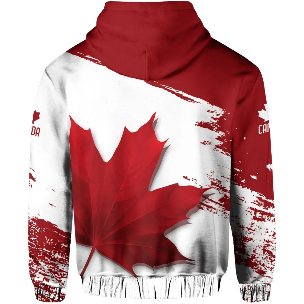 Canada Maple Leaf - Athletic Spirit Red Edition Pullover Hoodie A0