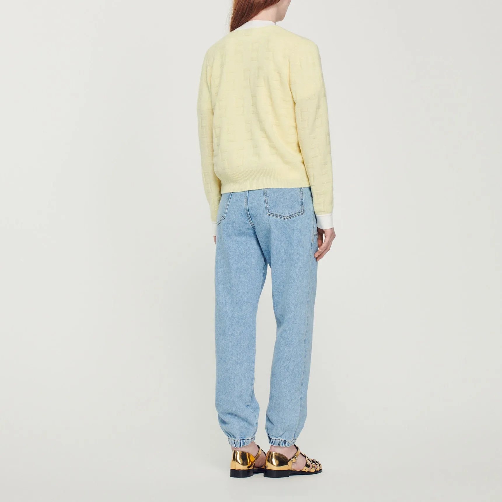 Cardigan bicolore