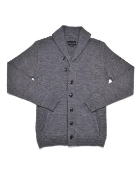 Concrete Grey Shawl Collar Cardigan