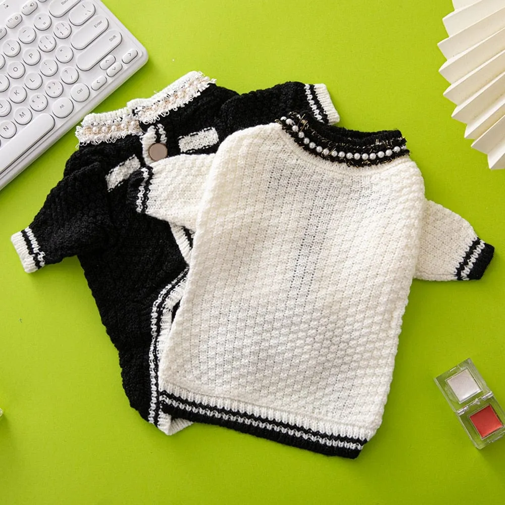 DIVA Pet Chic Luxury Knit Cardigan Sweater