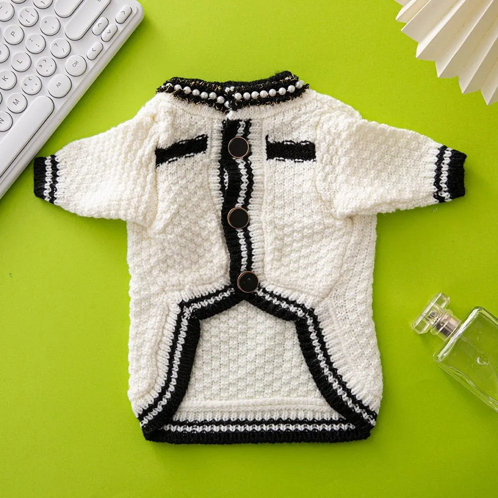 DIVA Pet Chic Luxury Knit Cardigan Sweater