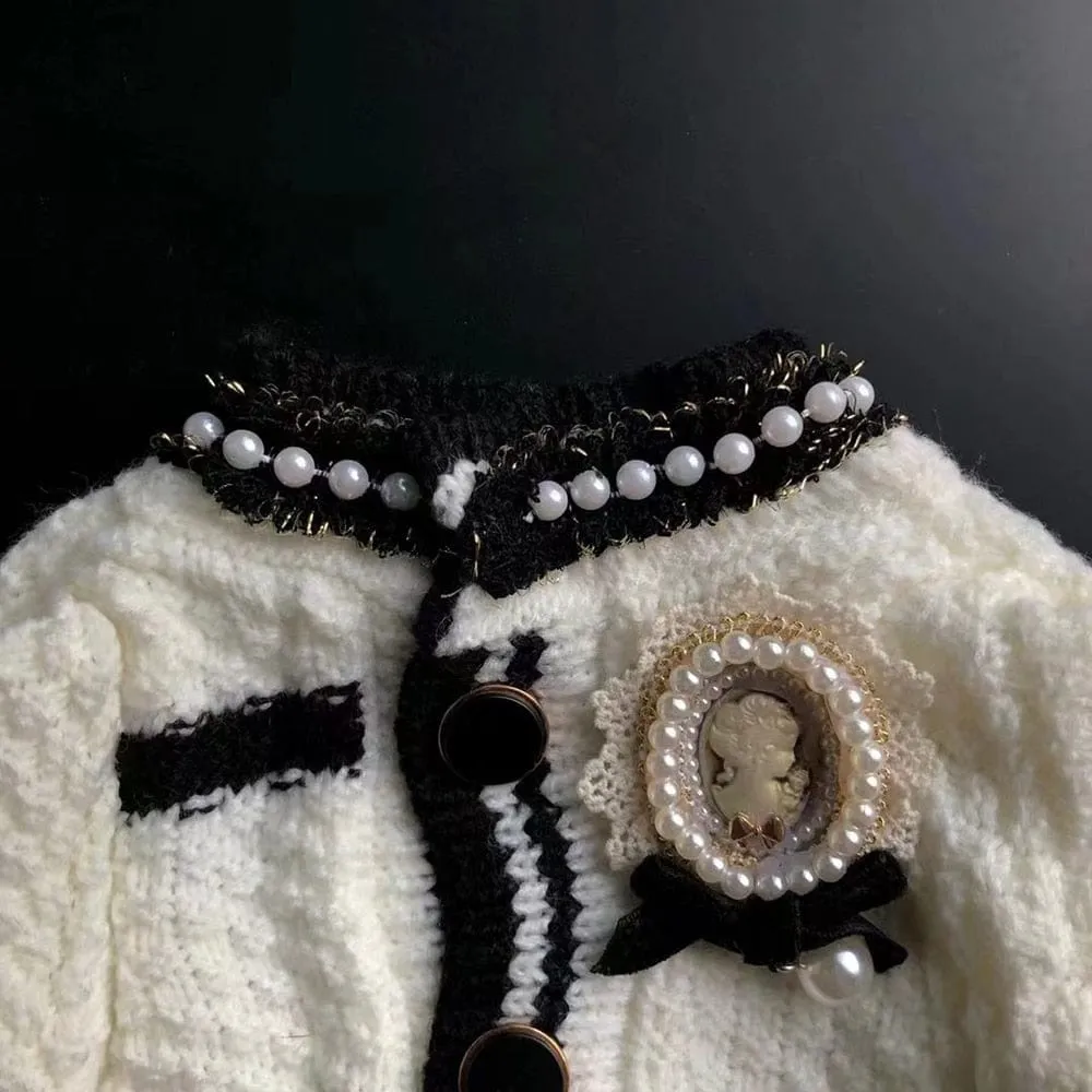 DIVA Pet Chic Luxury Knit Cardigan Sweater