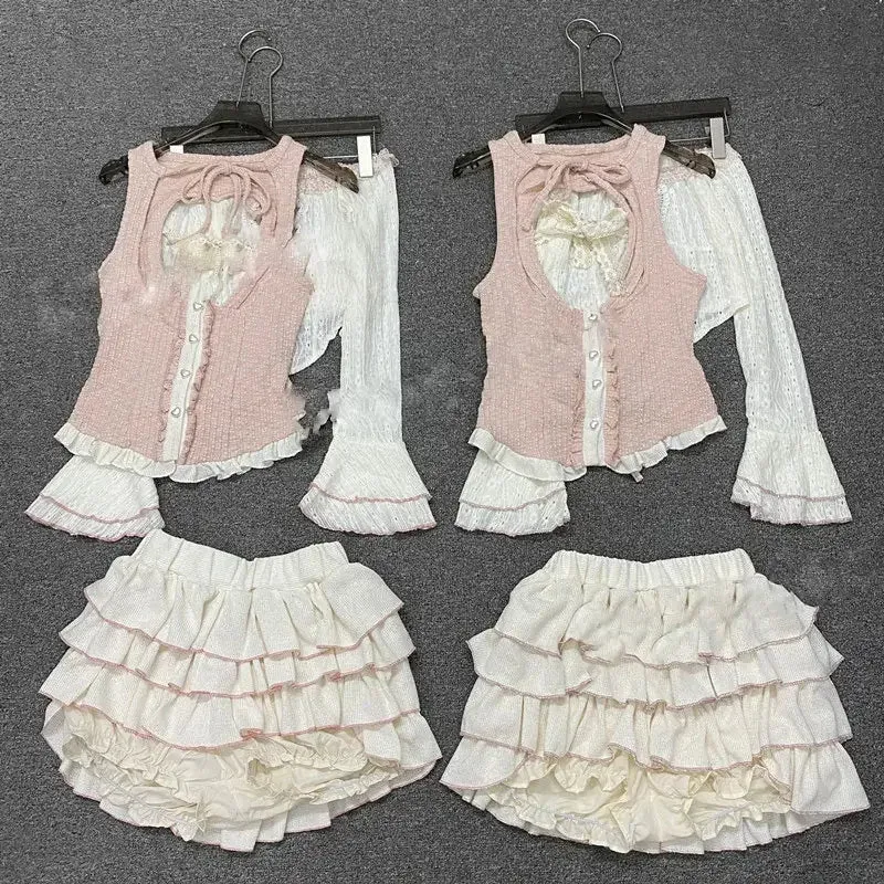 Enchanting Bow Skirt Set