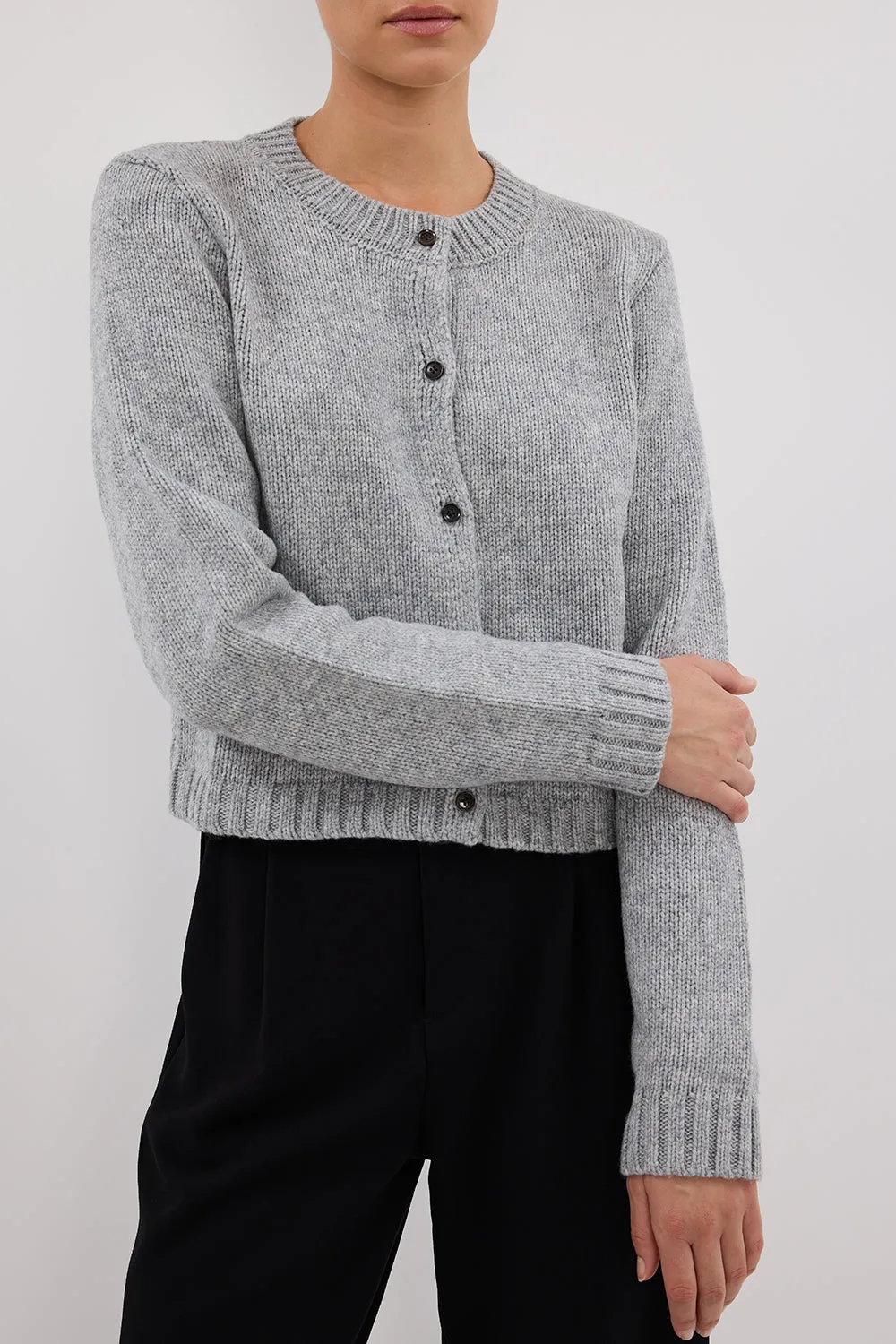 FOSTER SILVER MARLE KNIT CARDIGAN