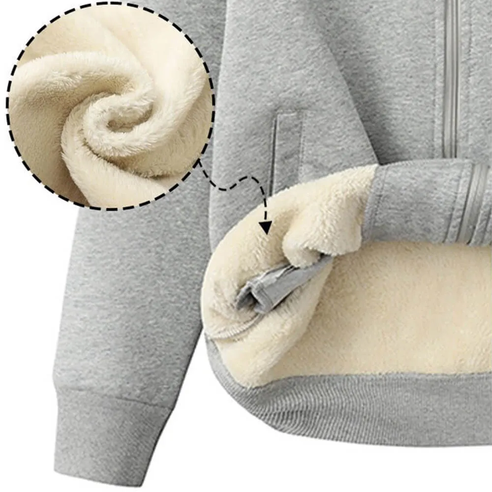 Fuck Around And Find Out Flag Stand Collar Zip Fleece Cardigan