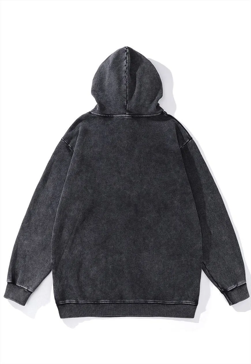 Hoodie anime print pullover Japanese cartoon jumper