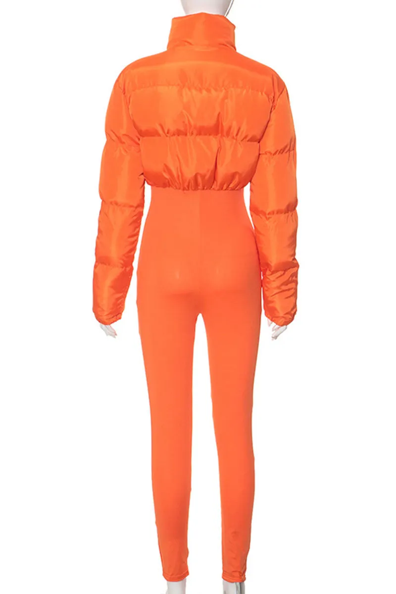 JJ641 Puff Zip Jumpsuit