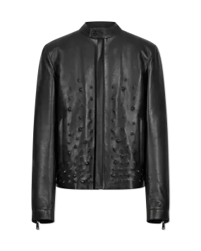 Laser Cut Studded  Jacket