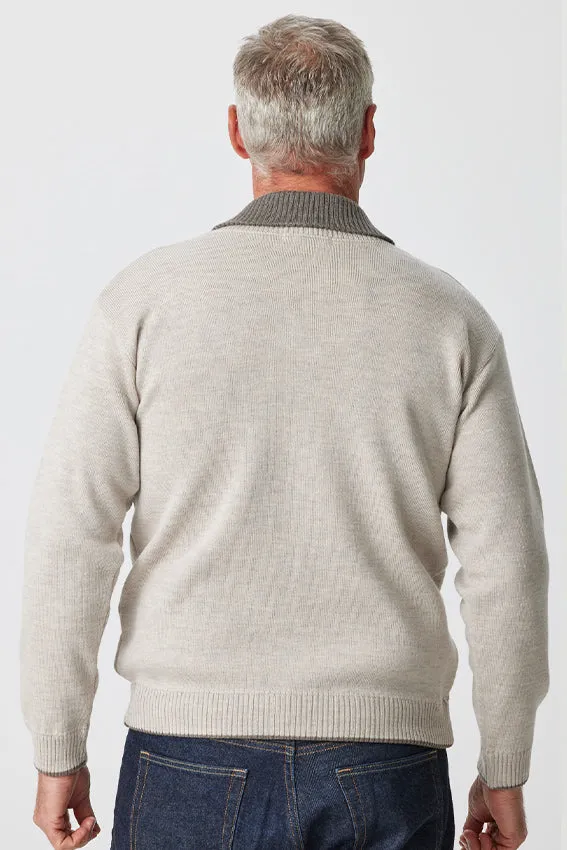 Men's Full Zip Jacket - Wheat