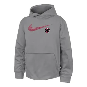 Nike Therma Hoodie - Grey w/Swoosh
