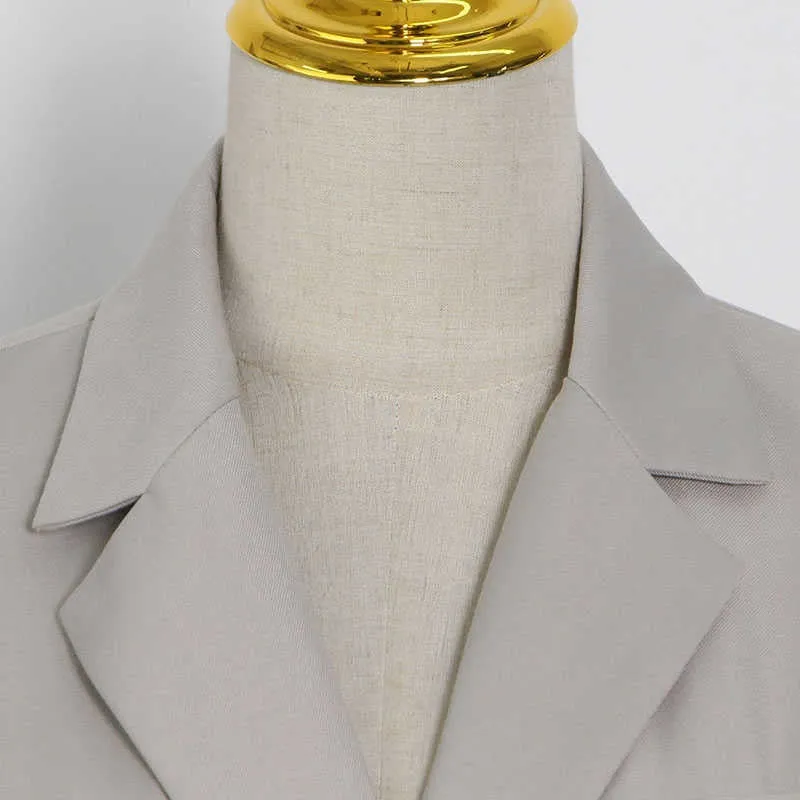 Open Back Button Down Blazer Long sleeve