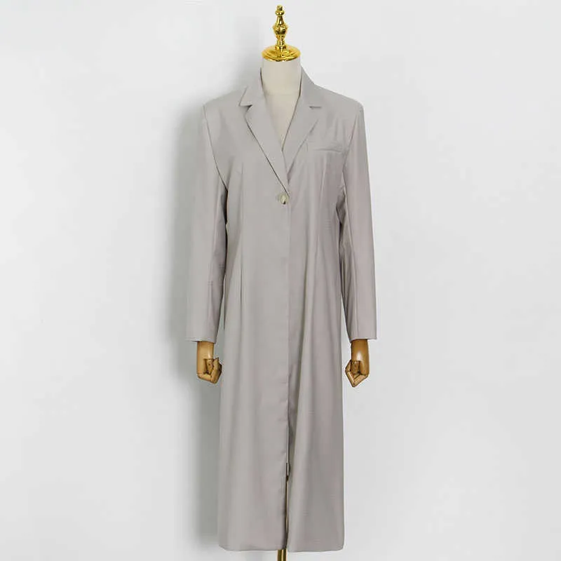Open Back Button Down Blazer Long sleeve