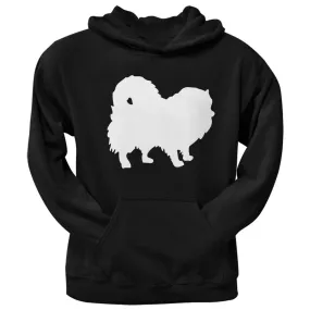 Peek A Pom Silhouette Black Adult Hoodie