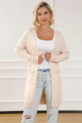 Pocketed Long Sleeve Cardigan