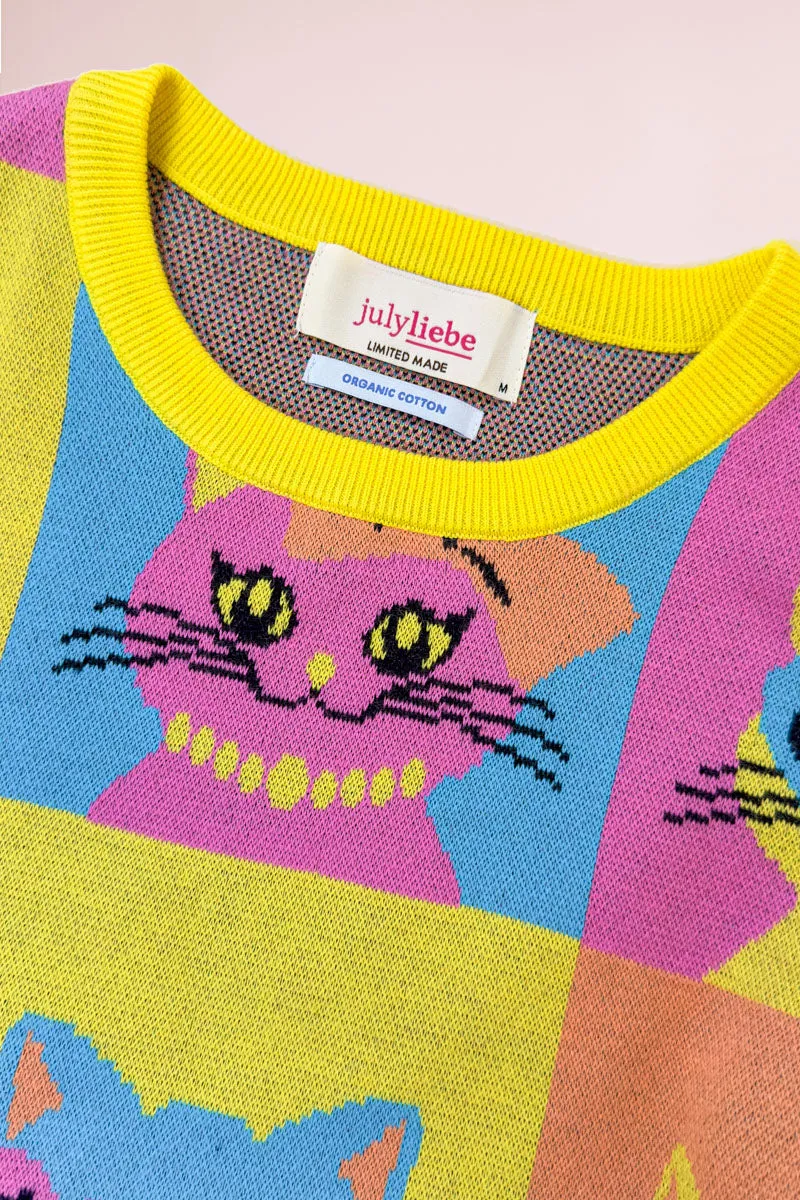 Pop Cats Set: Sweater   Maxi Skirt