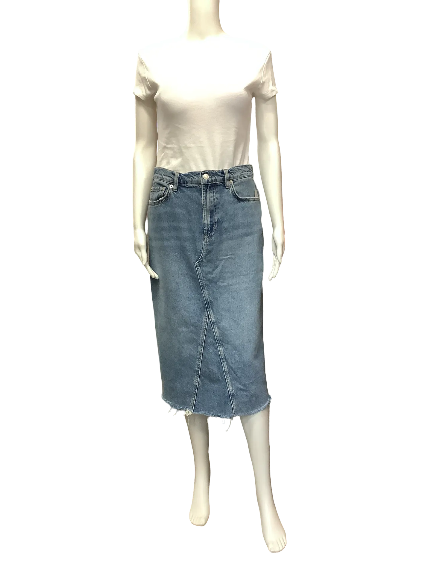 Rails Jean Skirt Blue  Midi Length Size 4/27