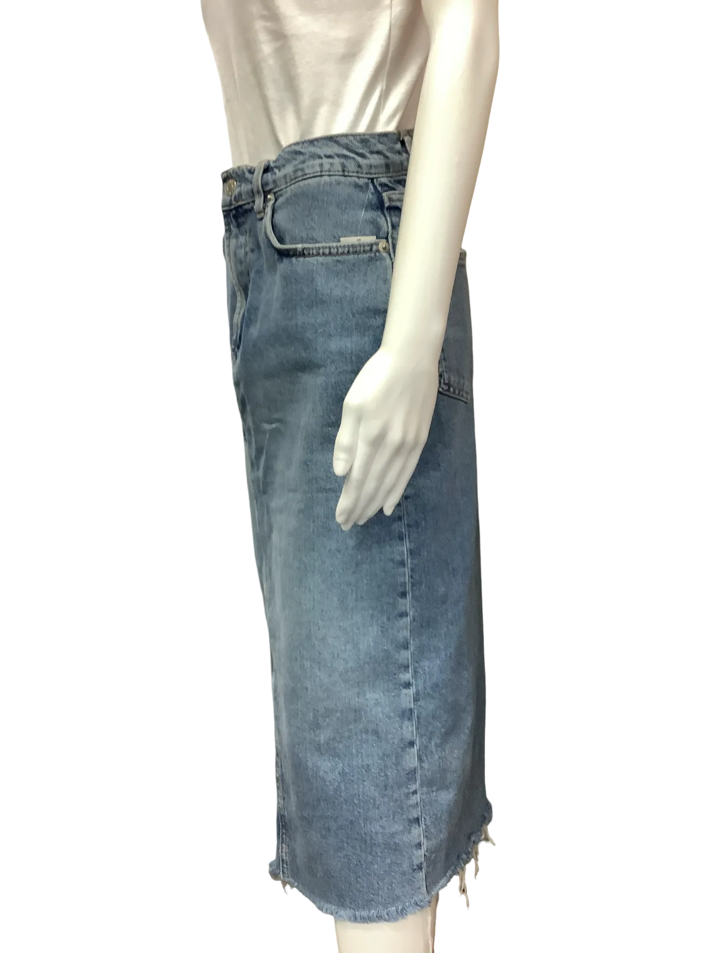 Rails Jean Skirt Blue  Midi Length Size 4/27