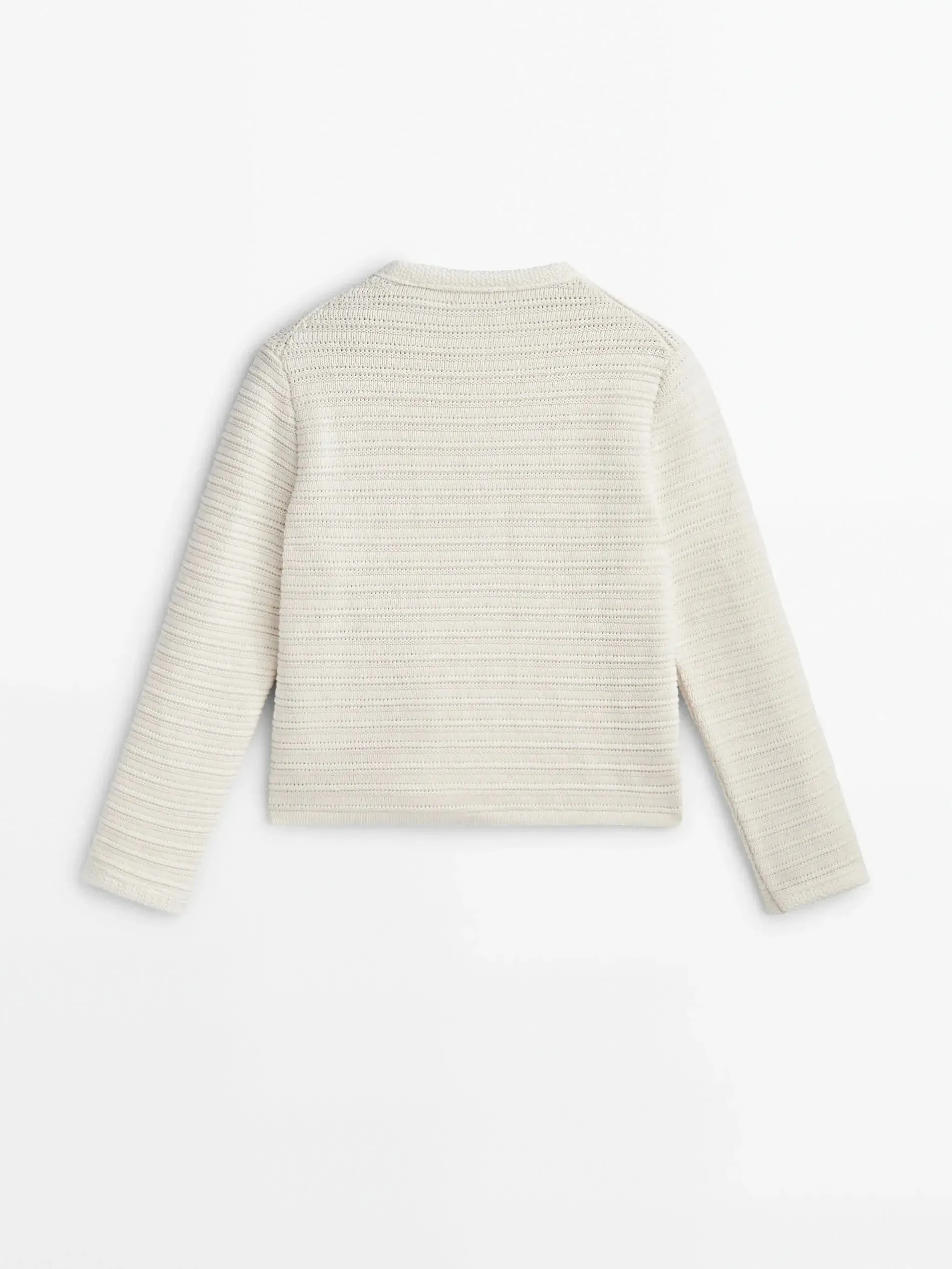 Small Fragrance Knitted Ethereal Button Design Cardigan
