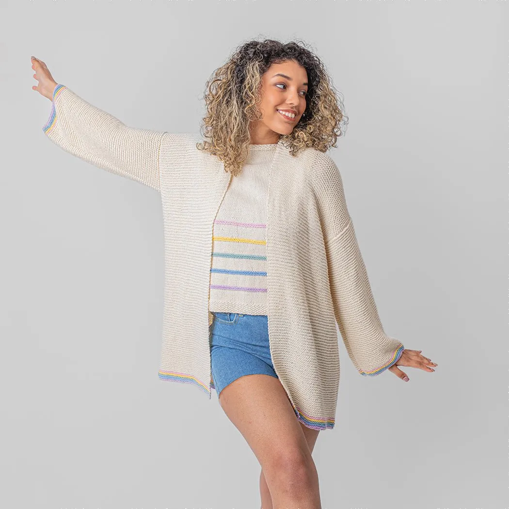 Striped Summer Cardigan Knitting Kit