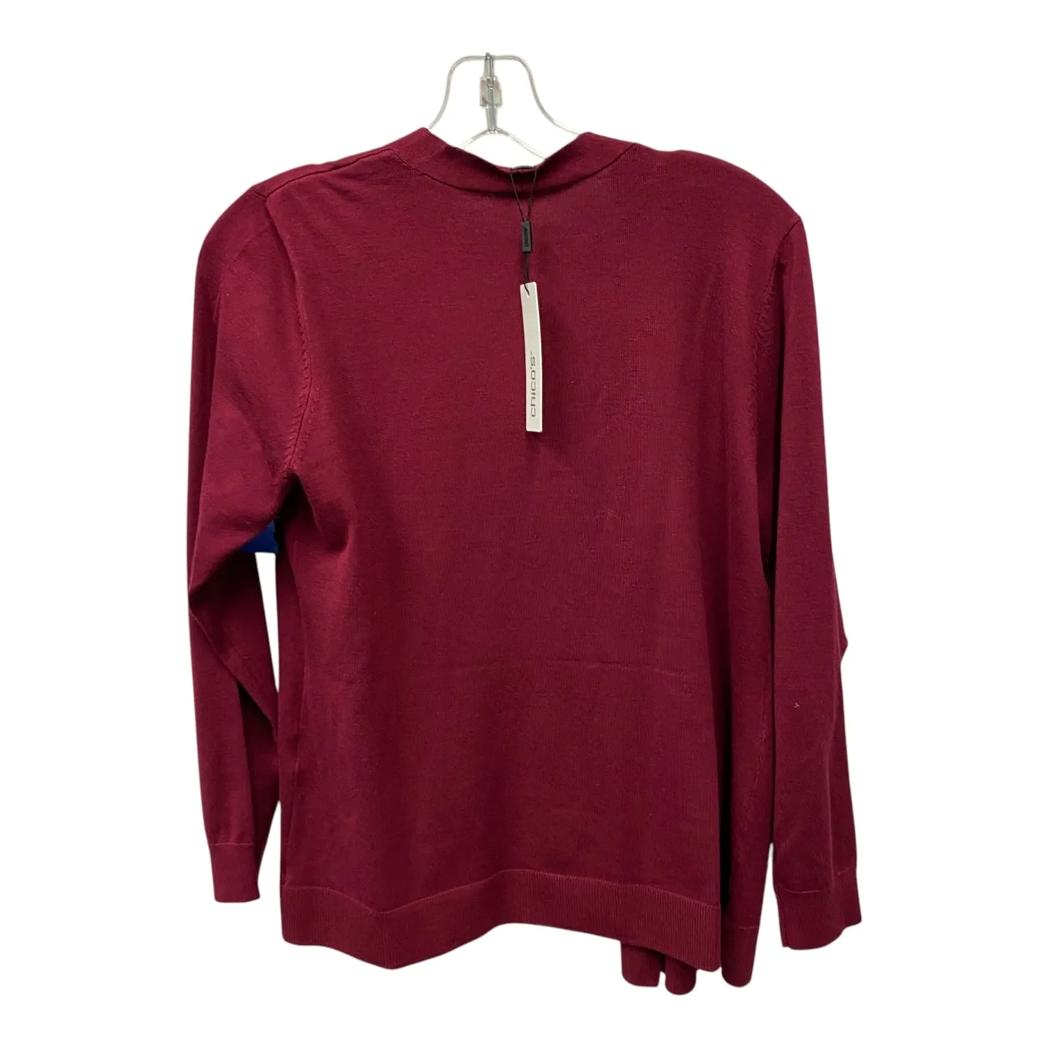 Sweater Cardigan By Chicos In Red, Size:L