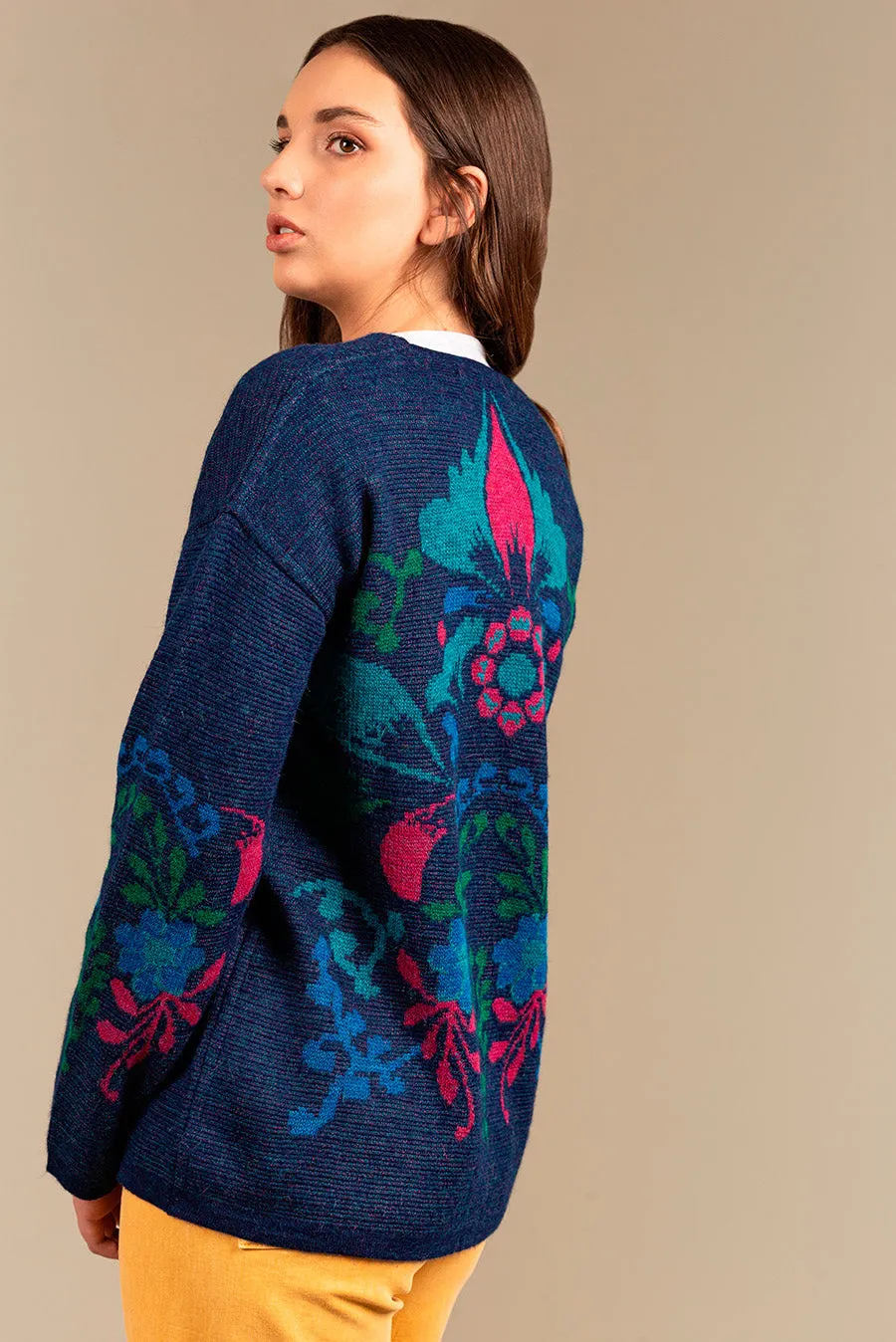 Uberlu Cardigan Baby Alpaca Color Astral