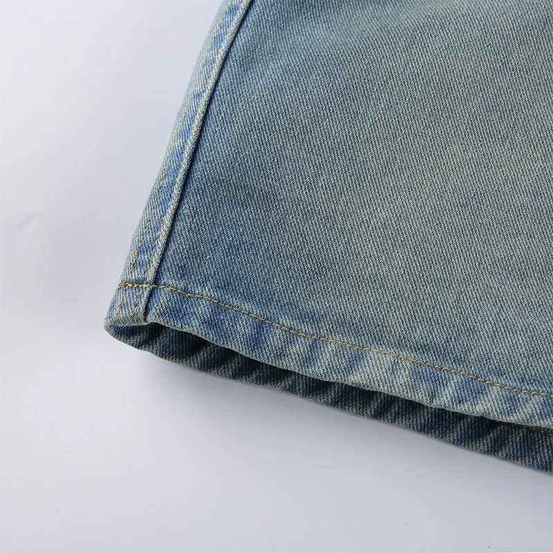 Vintage Straight Slim Denim Panty Skirt