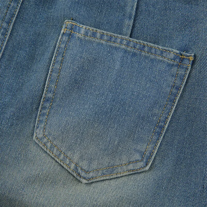 Vintage Straight Slim Denim Panty Skirt