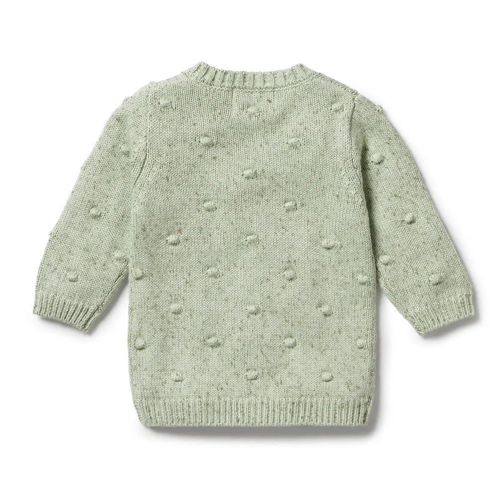 Wilson Frenchy Knitted Button Cardigan - Sage (6-12 Months, 8-10 Kg)