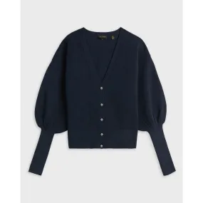 Women Wmk-Fioinna-Ottoman Detailed Cardigan - Dk-Navy